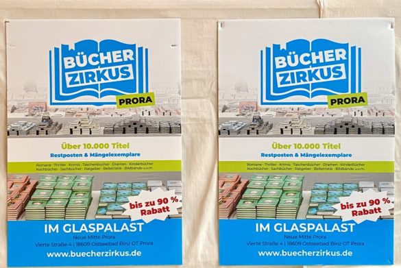 Werbeplakat für den Bücherzirkus in Prora