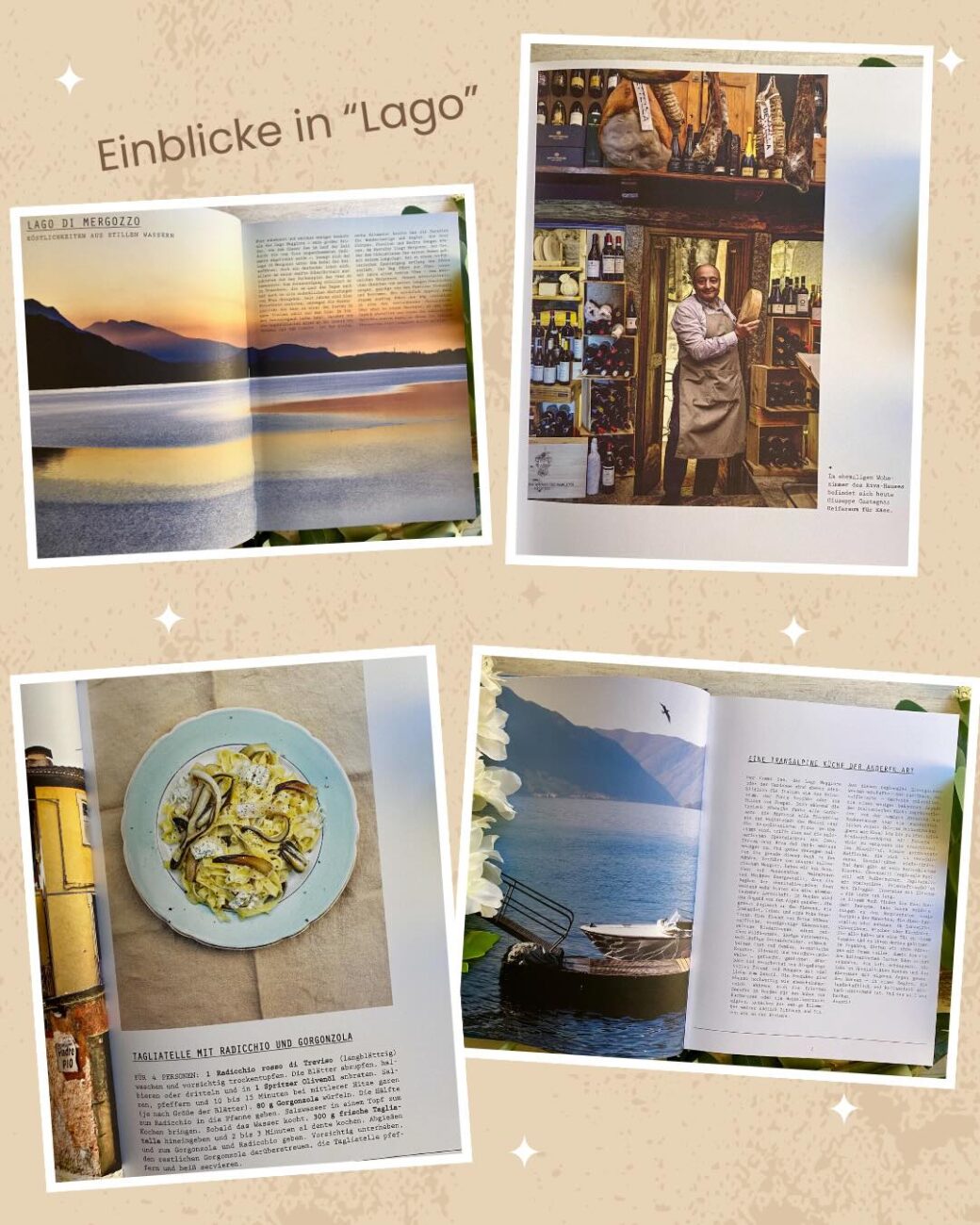 Einblicke in das Kochbuch Lago